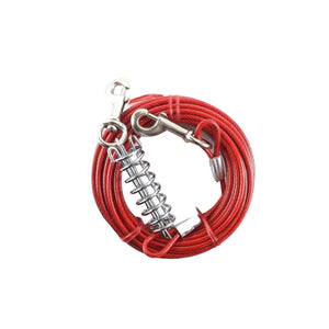 Rosewood Dog Tie-Out Cable (Red) (10in)
