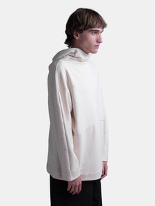 Sweatshirt With Asymmetric Cuts and Hood
