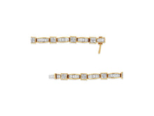 Load image into Gallery viewer, 14K Yellow Gold Princess And Baguette Diamond High Fashion Bracelet
