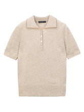 Load image into Gallery viewer, Polo Short Sleeve Sweater - Oatmeal