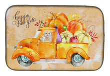 Load image into Gallery viewer, 14 in x 21 in Fall Harvest Champagne Cockapoo Dish Drying Mat