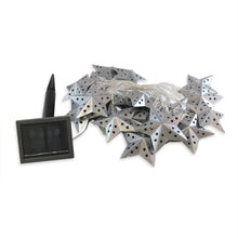 Load image into Gallery viewer, Solar Powered String Lights with 20 Silver Metal Stars