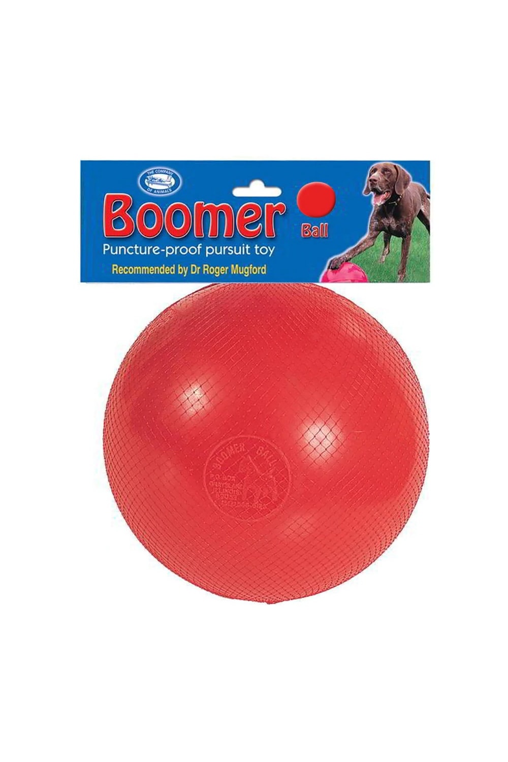 Company Of Animals Boomer Ball Dog Toy (Red) (4in)