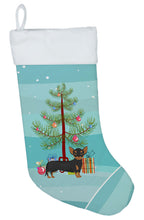 Load image into Gallery viewer, Black And Tan Chiweenie Christmas Tree Christmas Stocking