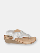 Load image into Gallery viewer, Billie Silver Wedge Sandals