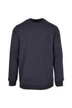 Load image into Gallery viewer, Build Your Brand Mens Basic Crew Neck Sweatshirt (Navy)