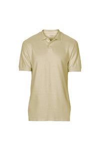 Gildan Softstyle Mens Short Sleeve Double Pique Polo Shirt (Sand)
