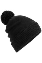 Load image into Gallery viewer, Beechfield Water Repellent Snowstar Beanie (Black)