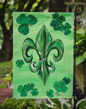 Load image into Gallery viewer, St Patrick&#39;s Day Fleur De Lis Garden Flag 2-Sided 2-Ply