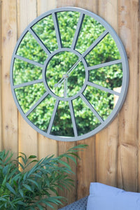 Something Different Mirrored Garden Clock