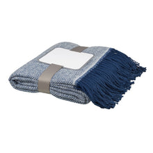 Load image into Gallery viewer, Avenue Haven Herringbone Throw Blanket (Navy) (One Size)