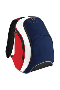 Teamwear Backpack / Rucksack (21 Liters) (Pack of 2) (F Navy/Classic Red/White)