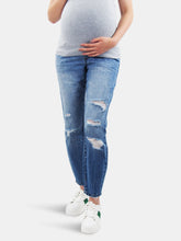 Load image into Gallery viewer, 27&quot; Skinny Vintage Wash Maternity Jean