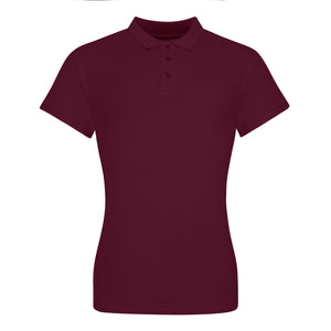 AWDis Just Polos Womens/Ladies The 100 Girlie Polo Shirt (Burgundy)