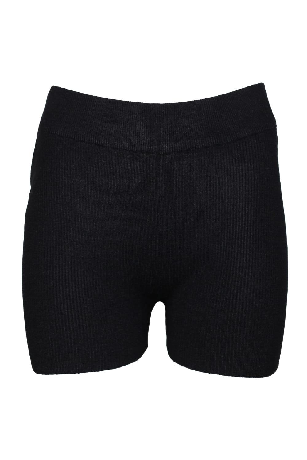 Brave Soul Womens/Ladies Rib Knit Shorts (Black)