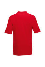 Load image into Gallery viewer, Mens 65/35 Pique Short Sleeve Polo Shirt (Red)