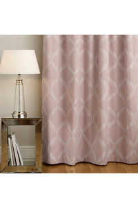 Paoletti Olivia Pencil Pleat Curtains (Blush Red) (66in x 90in)