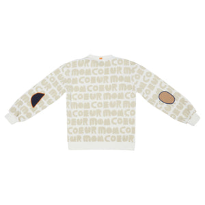 Kid Mon Coeur All-Over Sweatshirt