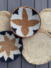 Load image into Gallery viewer, Moon’s Unique Set of 7 African Baskets 7.5”-12” Wall Baskets Set