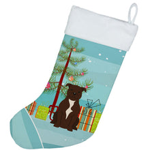 Load image into Gallery viewer, Merry Christmas Tree Staffordshire Bull Terrier Chocolate Christmas Stocking