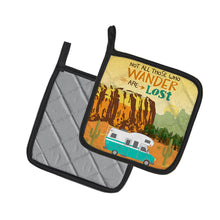 Load image into Gallery viewer, RV Camper Camping Wander Pair of Pot Holders