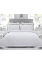 Load image into Gallery viewer, Riva Paoletti Sandringham Duvet Set (Pewter) (Super King)