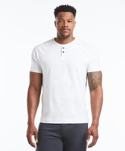 Load image into Gallery viewer, Go-To Short Sleeve Henley | Men&#39;s White