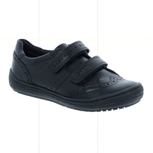 Load image into Gallery viewer, Geox Girls Hadriel Leather School Shoes (Black)