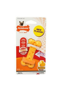 Nylabone Cheese Flavored Bone Dog Chew Toy (Yellow) (S)