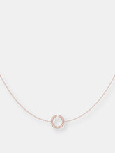 Load image into Gallery viewer, Avani Skyline Geometric Layered Diamond Necklace in 14K Rose Gold Vermeil on Sterling Silver