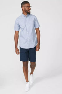 Mens Dogtooth Shirt - Navy