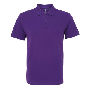 Asquith & Fox Mens Organic Classic Fit Polo Shirt (Purple)