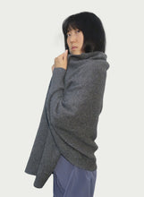 Load image into Gallery viewer, Pocket Shrug Cape Cardigan - Charcoal