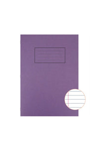 Silvine A4 Lined Exercise Books (Pack of 10) (Purple) (One Size)