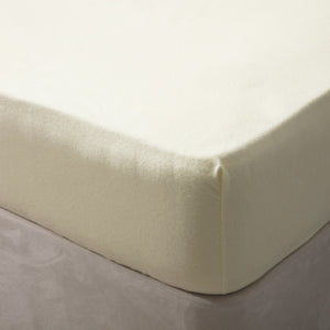 Belledorm Jersey Cotton Deep Fitted Sheet (Ivory) (Queen) (UK - Kingsize)