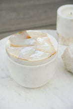Load image into Gallery viewer, White Mother Of Pearl Lemongrass Candle