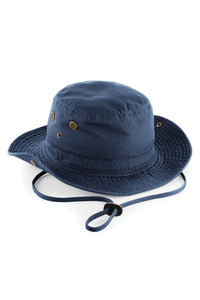 Unisex Outback UPF50 Protection Summer Hat / Headwear (Navy)