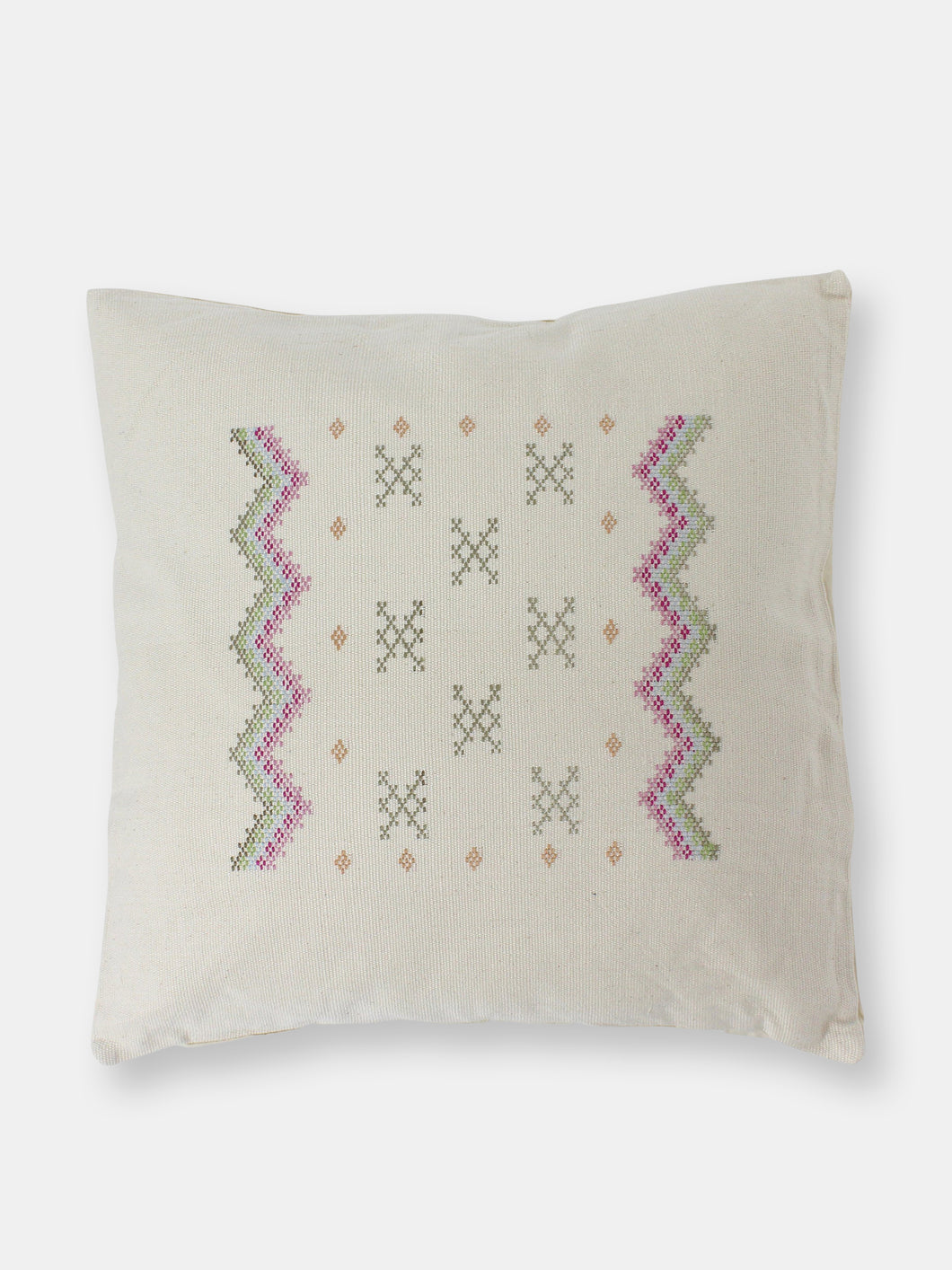 Native Narrative Criss-Cross Woven Pillow