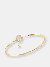 Load image into Gallery viewer, Roundabout Circle Adjustable Diamond Cuff In 14K Yellow Gold Vermeil On Sterling Silver