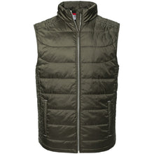 Load image into Gallery viewer, Russell Mens Nano Padded Bodywarmer (Dark Olive)
