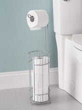 Load image into Gallery viewer, Unity Free-Standing Dispensing Toilet Paper Holder, Silver