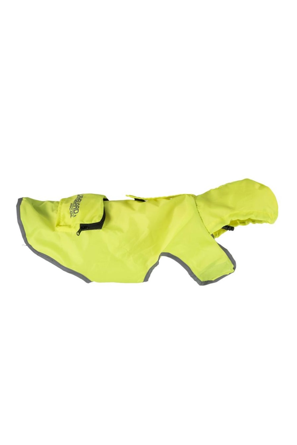 Ancol Muddy Paws Splashguard Hi-Vis Dog Raincoat (Yellow) (M)