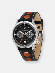 Maserati Men's Legend R8851138003 Black Leather Quartz Fashion Watch