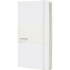 Moleskine Classic L Hard Cover Squared Notebook (White) (One Size)
