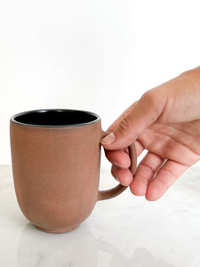 Black Glazed Terra-cotta Mug