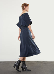 Wrap-Around Dress - Navy