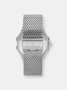 Maserati Men's Potenza R8853108007 Silver Stainless-Steel Quartz Dress Watch
