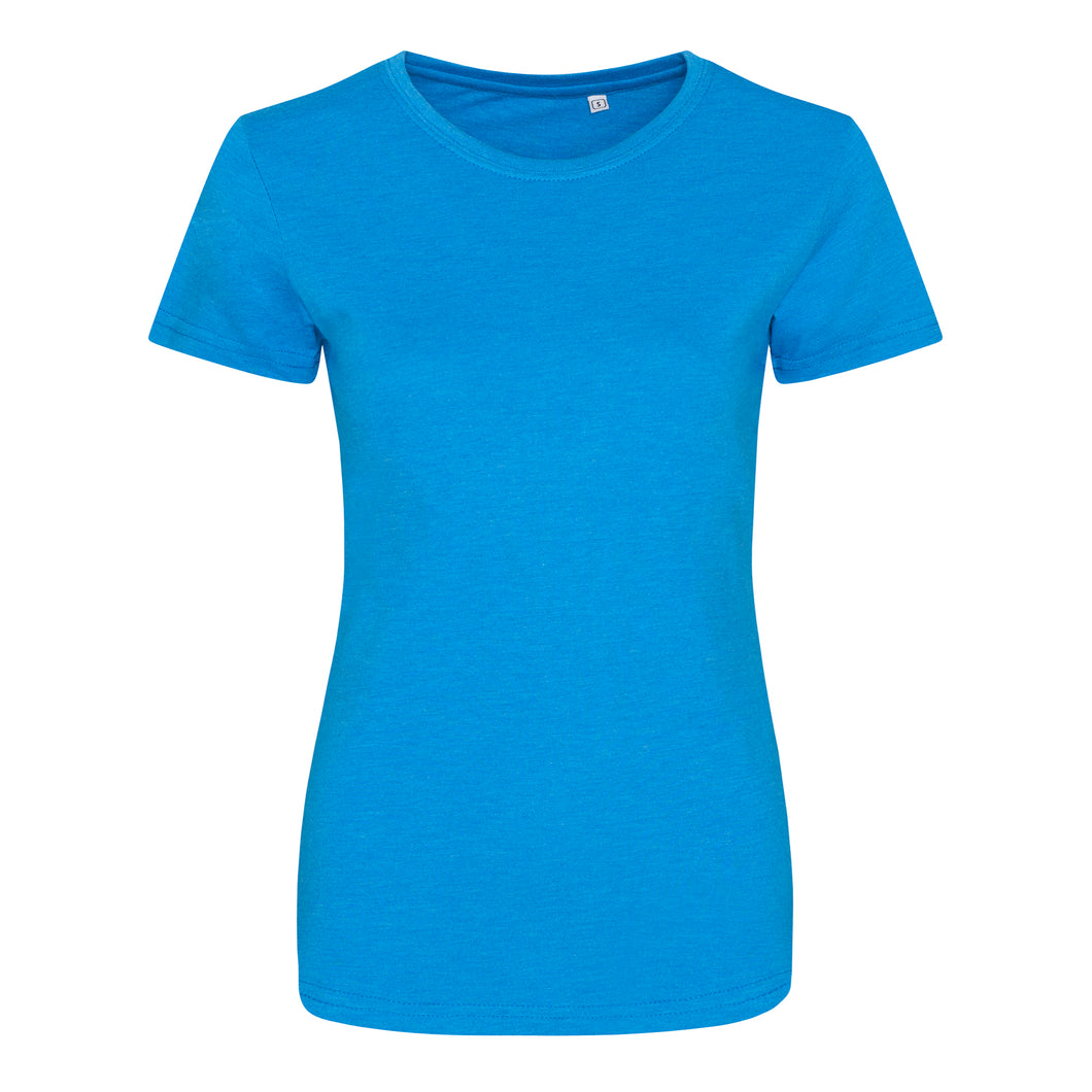 AWDis Womens/Ladies Girlie Tri-Blend T-Shirt (Heather Sapphire)