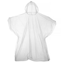 Load image into Gallery viewer, Hooded Plastic Reusable Poncho (Clear)