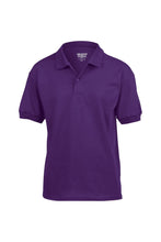 Load image into Gallery viewer, Gildan DryBlend Childrens Unisex Jersey Polo Shirt (Pack of 2) (Purple)